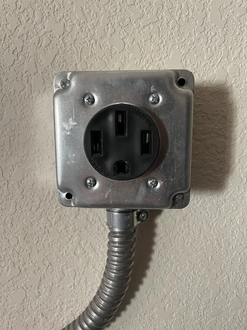 NEMA 14-50 outlet installed for Electrical Panel Upgrade in Tarpon Springs